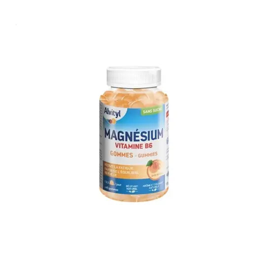 Alvityl Magnésium Vitamine B6 40 Gommes Goût Abricot Lariboisière Shop