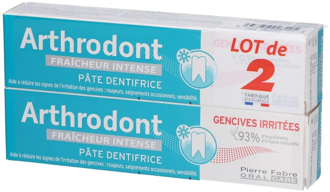 Arthrodont Fraîcheur Intense Pâte Dentifrice 2 x 75 ml Lariboisière Shop