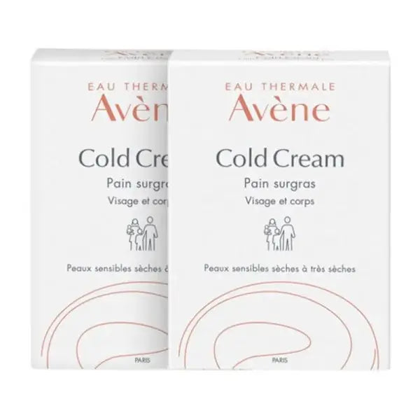 Avene - Cold Cream Pain Surgras - Lot de 2 x 100 g - Nettoyant doux pour peaux sèches à très sèches Lariboisière Shop