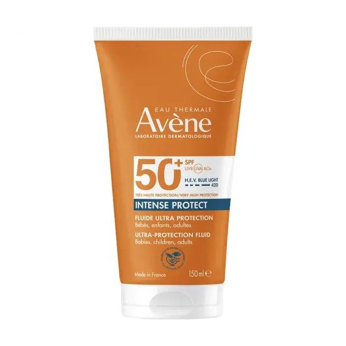 Avene - INTENSE PROTECT - Fluide Solaire SPF50+ Sans Parfum - Visage et Corps - Peaux Sensibles - 150ml Lariboisière Shop
