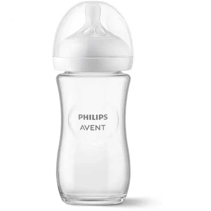Avent - NATURAL RESPONSE - Biberon en Verre - 3 à 6 mois - 240ml Lariboisière Shop