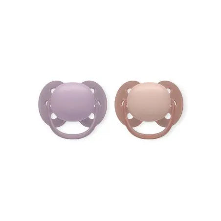 Avent - Sucette Ultra-Soft Violet 6 à 18 Mois - Lot de 2 Lariboisière Shop