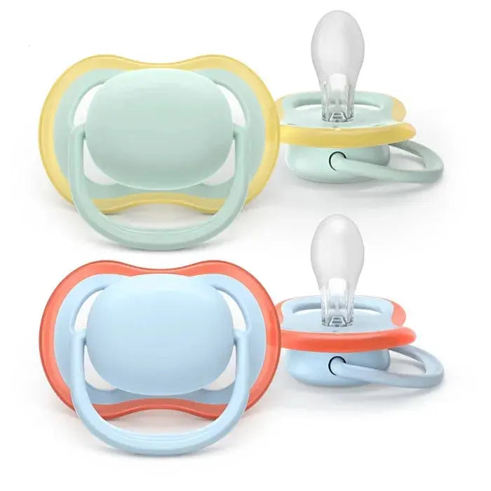 Avent - ULTRA AIR - Sucettes Orthodontiques - Couleurs Mixtes - De 0 et 6 Mois - 2 Sucettes Lariboisière Shop