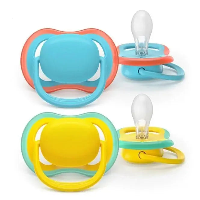 Avent - ULTRA AIR - Sucettes Orthodontiques - Décor Mixte - 18 Mois et Plus - 2 Sucettes Lariboisière Shop