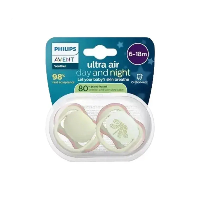 Avent - Ultra Air Day and Night Sucette 18m+ - Lot de 2 Lariboisière Shop