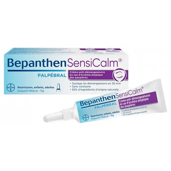 BEPANTHEN - SENSICALM PALPEBRAL - Crème Anti-Démangeaisons Eczéma Des Paupières - Nourrissons, Enfants, Adultes - 15g Lariboisière Shop