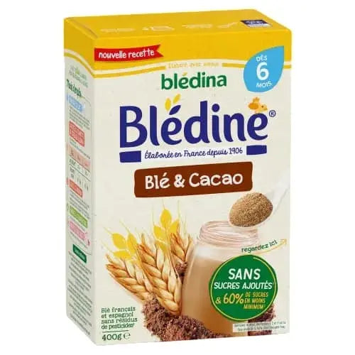 BLEDINE - Céréales Blé & Cacao - Dès 6 mois 400g Lariboisière Shop