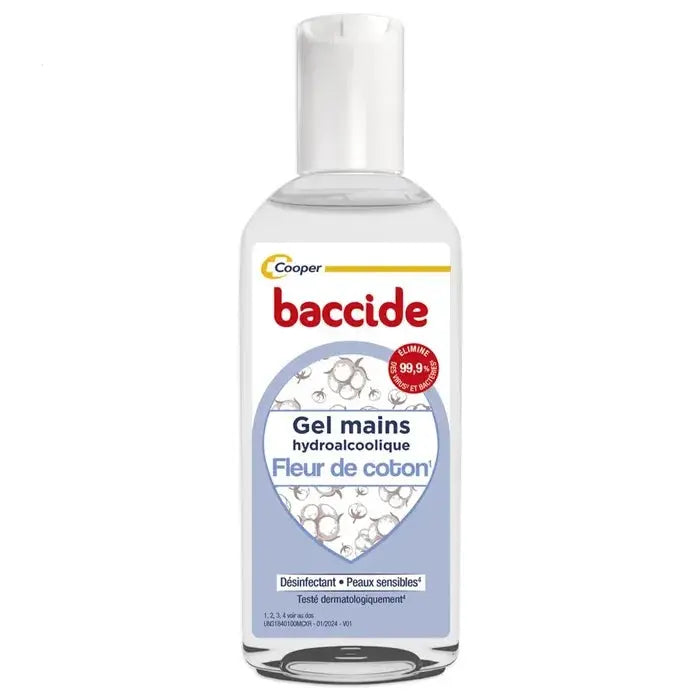Baccide - Gel Hydroalcoolique Parfum Fleur de Coton - 30ml Lariboisière Shop