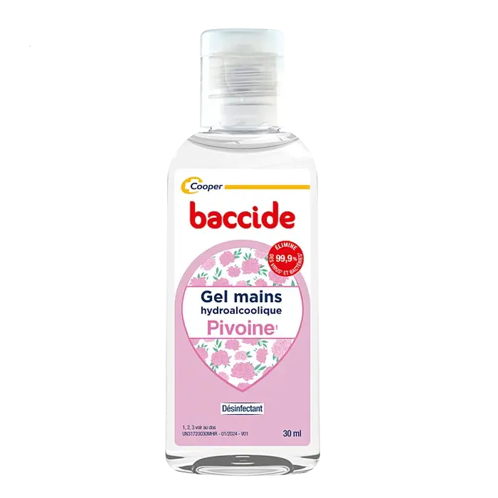 Baccide - Gel Hydroalcoolique Parfum Pivoine - 30ml Lariboisière Shop