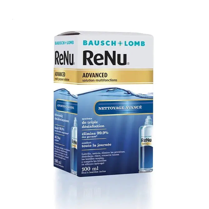 Bausch & Lomb - RENU ADVANCED - Solution Multifonctions Nettoyage Avancé - 100ml Lariboisière Shop