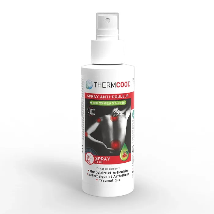 Bausch & Lomb - THERMCOOL - Spray Anti-Douleurs Gaulthérie - Douleurs Musculaires et Articulaires, 75ml Lariboisière Shop
