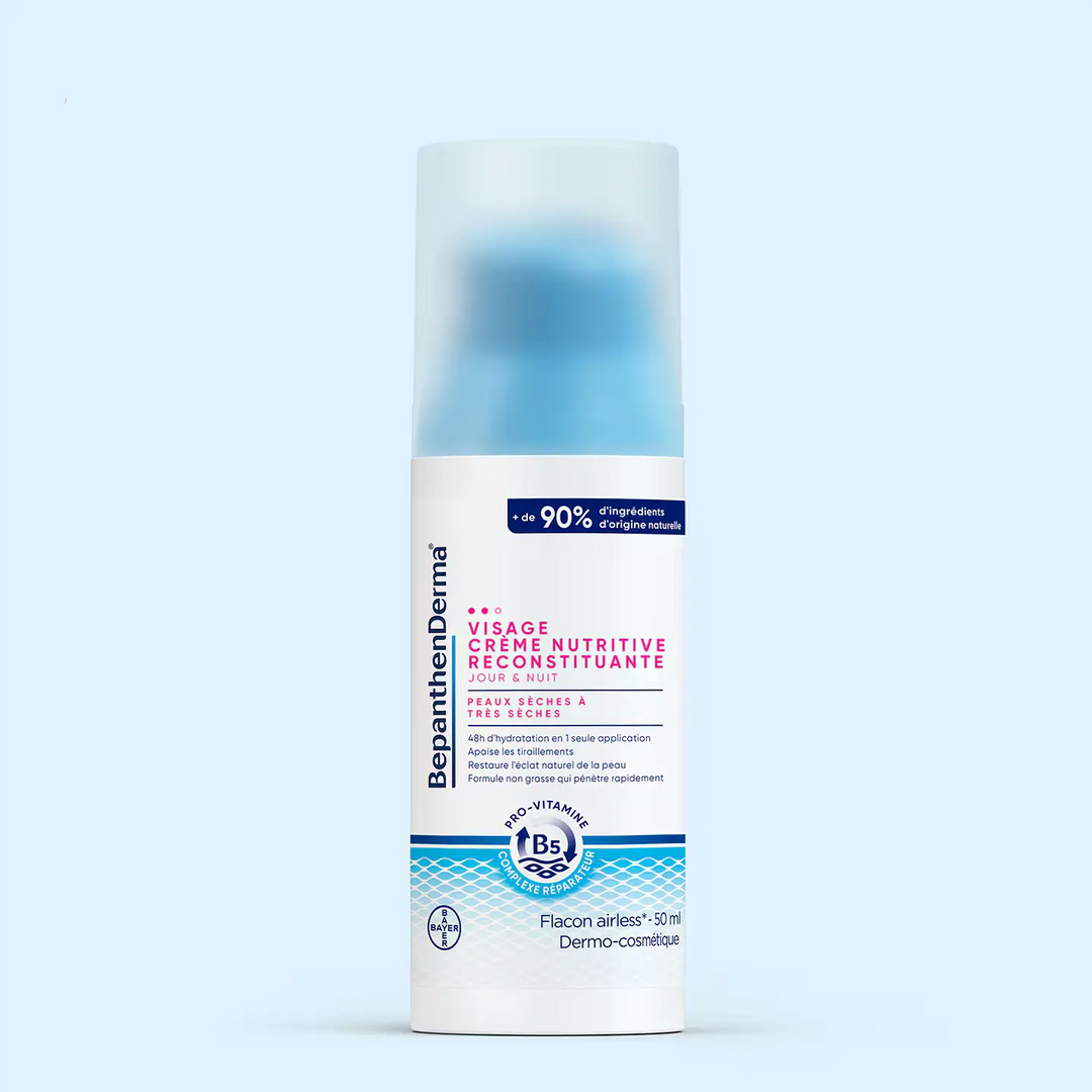 BepanthenDerma® - Crème Nutritive Reconstituante Visage - 50ml Lariboisière Shop