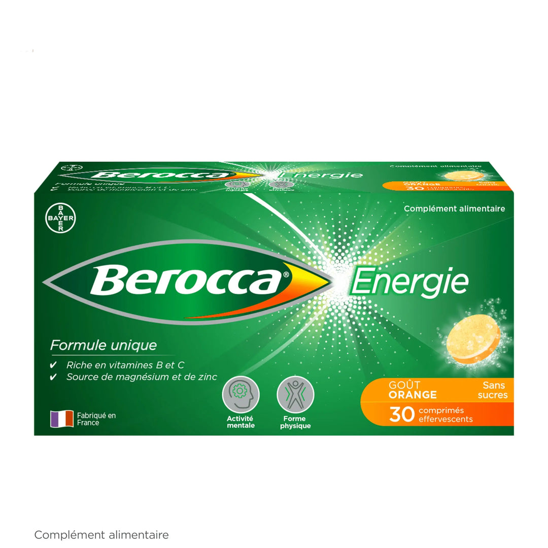 Berocca® - Energie Effervescent Orange - 30 Lariboisière Shop