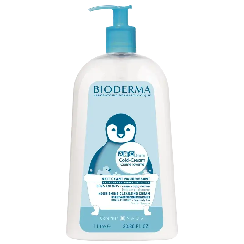 Bioderma ABCDerm Cold Cream crème lavante 1L Lariboisière Shop