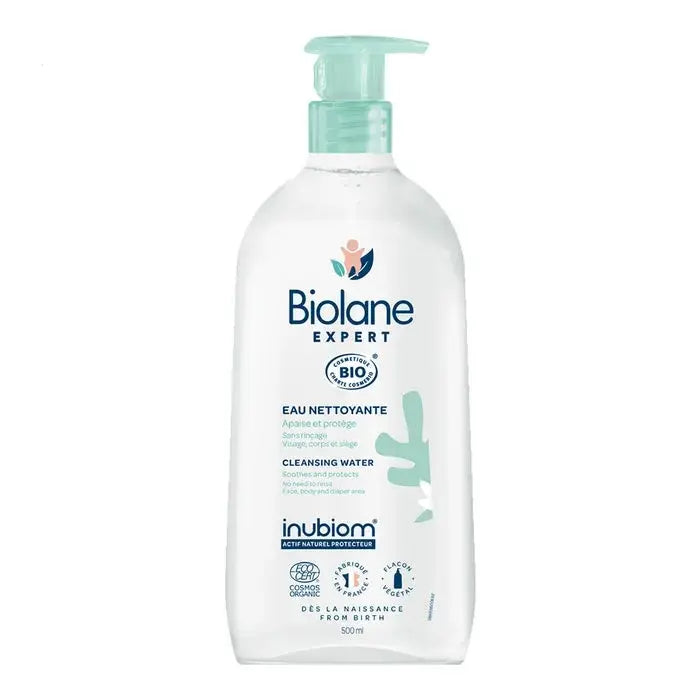 Biolane Eau Nettoyante Sans Rinçage Bio 500 ml Lariboisière Shop