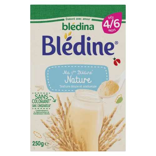 Blédina - BLEDINE - Ma Première Blédine Nature - Dès 4/6mois - 250g Lariboisière Shop