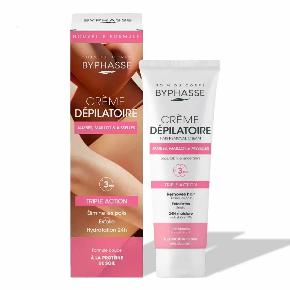 Byphasse Crème Dépilatoire Protéines de Soie 125 ml Lariboisière Shop