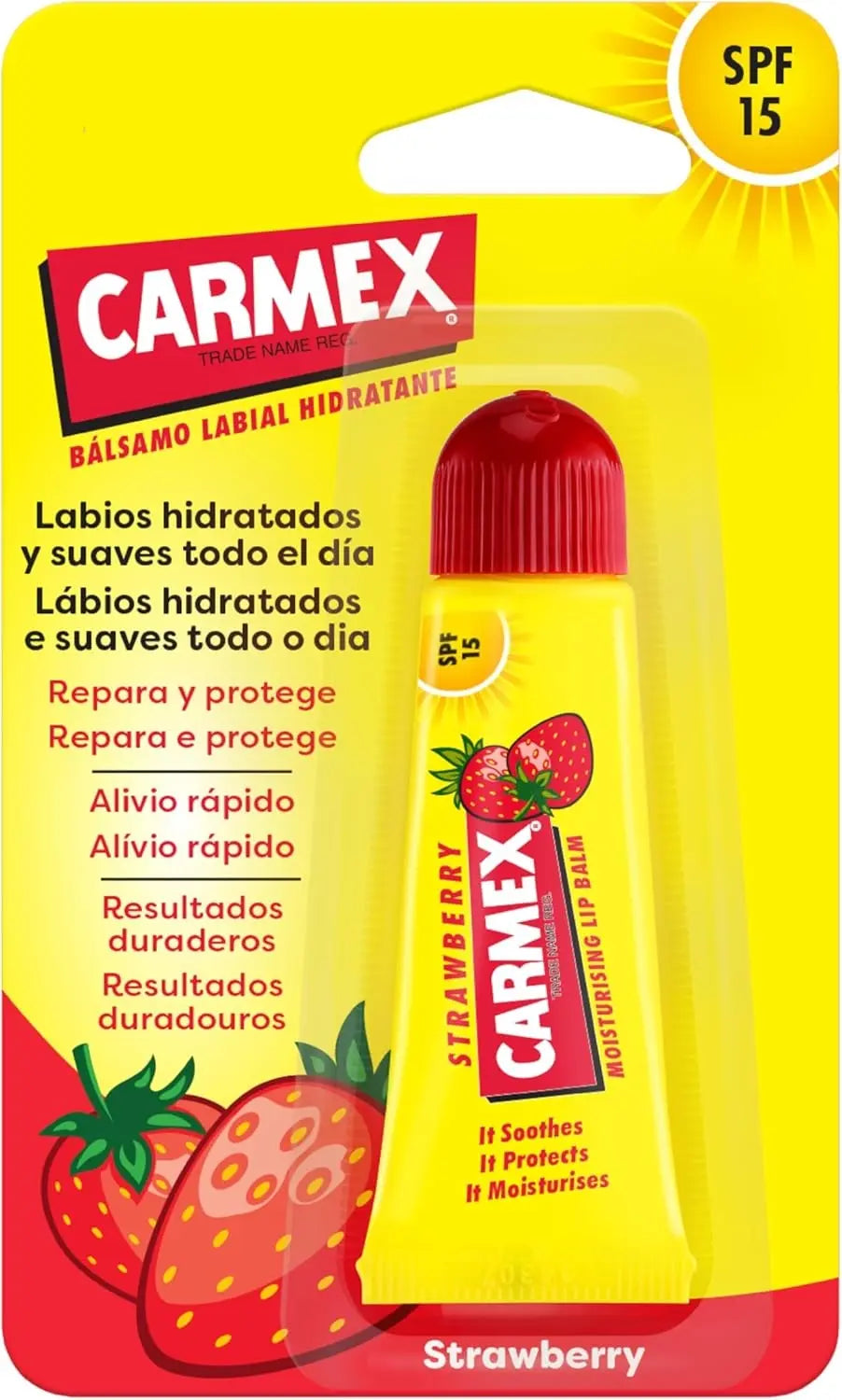 CARMEX Stick Lèvres Fraise SPF 15 – 4,25 g Lariboisière Shop