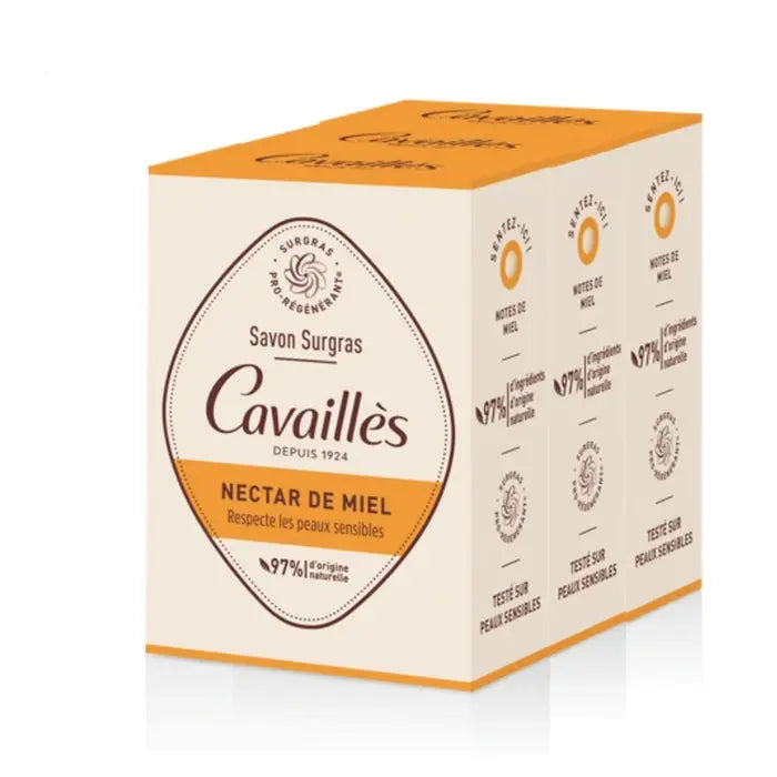 CAVAILLES SAVON SURGRAS NECTAR DE MIEL 3X200G Lariboisière Shop