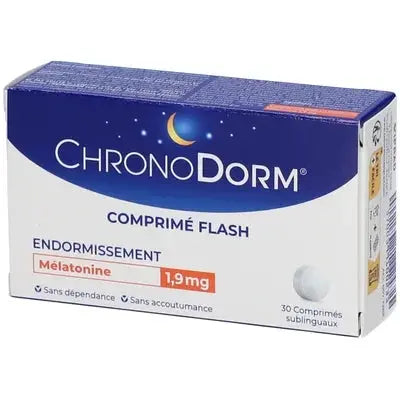 CHRONODORM - Flash tablet Mélatonine - 1,9 mg - 30 comprimés Lariboisière Shop