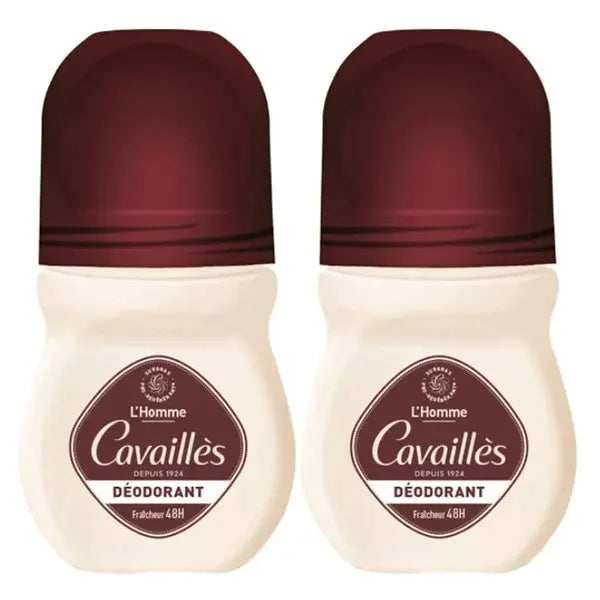 Cavaillès Le Déodorant Homme 48H Bille 50 ml x2 Lariboisière Shop