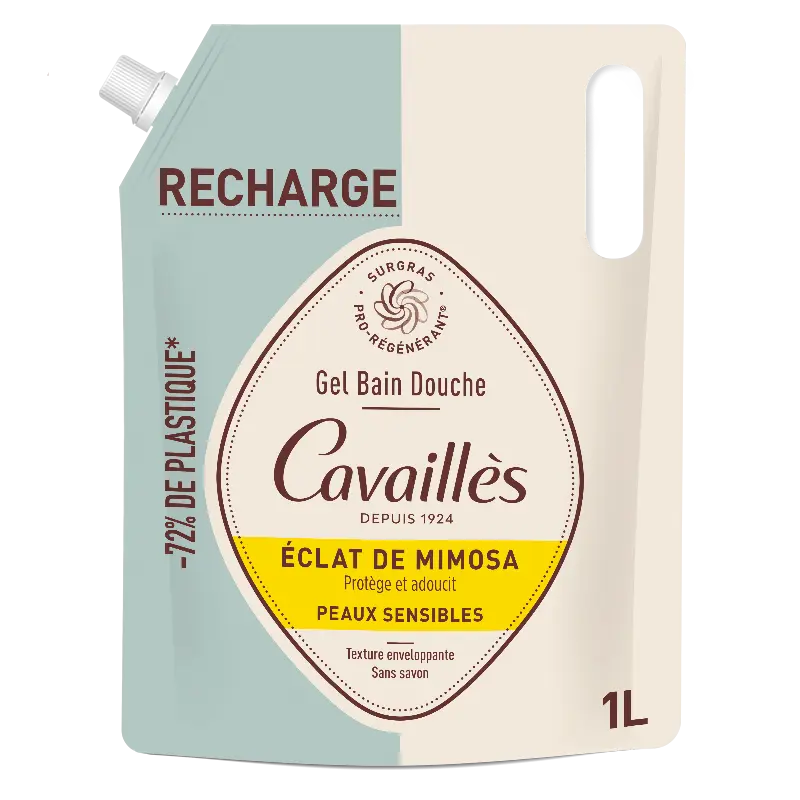 Cavaillès Recharge Gel Bain Douche Éclat de Mimosa 1L Lariboisière Shop