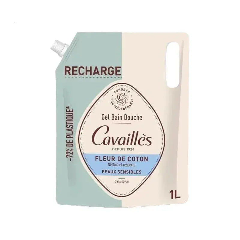 Cavaillès Recharge Gel Bain Douche Fleur de Coton 1L Lariboisière Shop