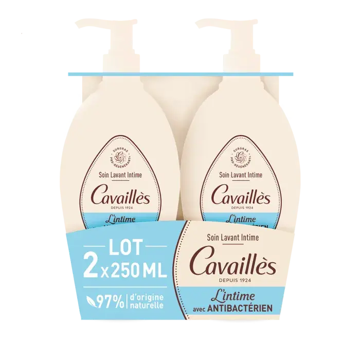 Cavaillès Soin Lavant Intime Antibactérien 2 x 250 ml Lariboisière Shop