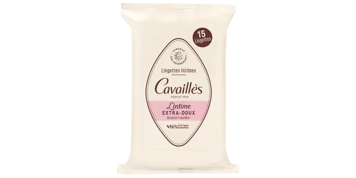 Cavaillès lingettes intimes extra doux 15 lingettes Lariboisière Shop