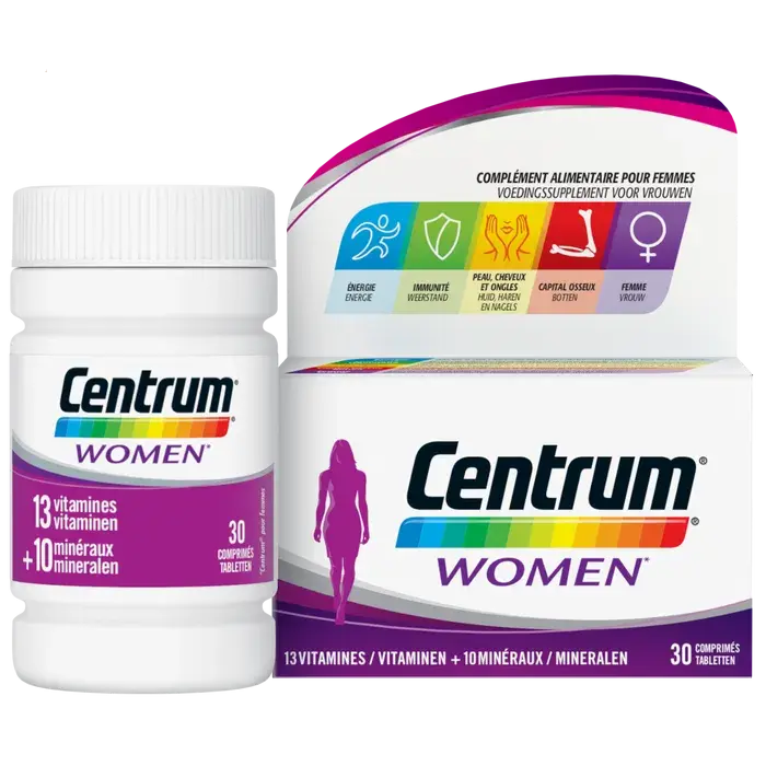 Centrum Women 30 Comprimés – Multivitamines pour la Vitalité et le Bien-être de la Femme Lariboisière Shop