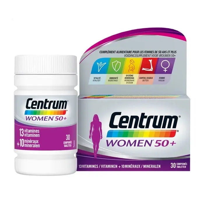Centrum Women 50+ 30 Comprimés – Multivitamines pour les Femmes de Plus de 50 ans Lariboisière Shop