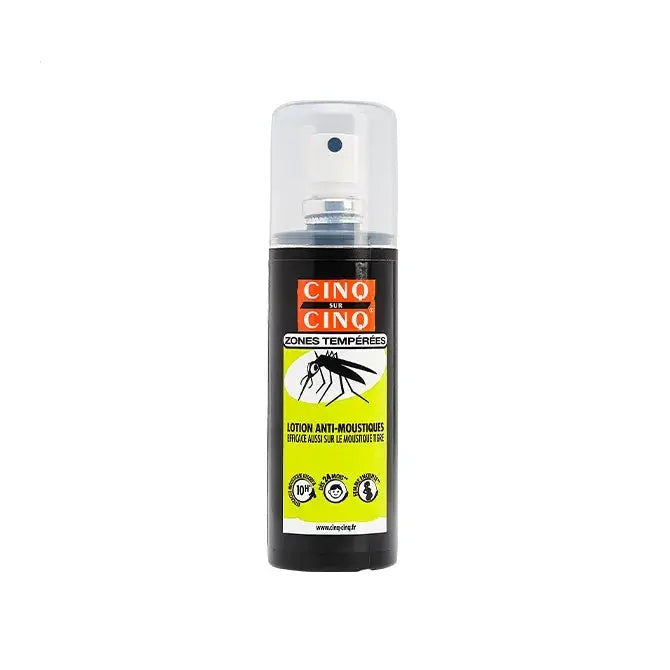 Cinq-sur-cinq - Lotion Anti-Moustiques Zones Temperées - 100ml Lariboisière Shop