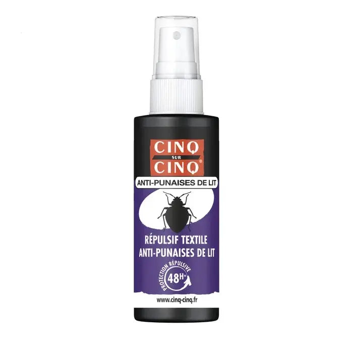 Cinq-sur-cinq - Spray Anti-Punaises de Lit - Spécial Textile - 50ml Lariboisière Shop