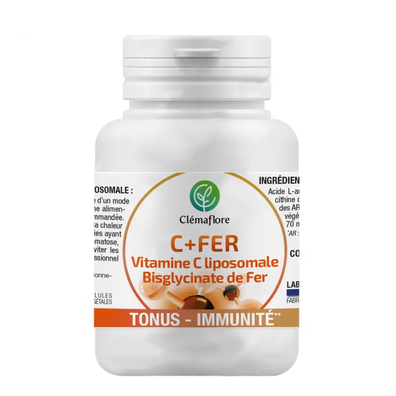 ClemaFlore Vitamine C + Fer 60cp Lariboisière Shop