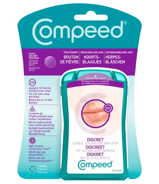 Compeed - Patch Bouton de Fièvre Discret - 15 unités Lariboisière Shop