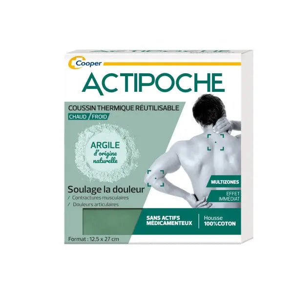 Cooper - Actipoche Multizones - Coussin Thermique 12.5 x 27 CM Lariboisière Shop