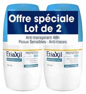 Cooper -  Etiaxil Déodorant Anti-Transpirant 48H Roll-on Lot de 2 x 50ml Lariboisière Shop