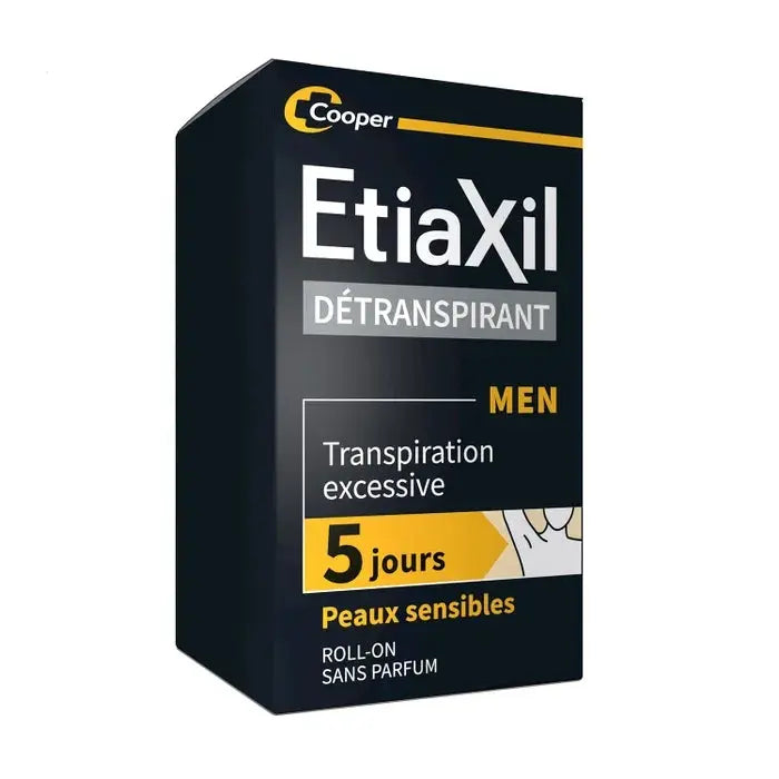 Cooper - Etiaxil MEN - Déodorant Détranspirant - Traitement Transpiration Excessive - Peaux Sensibles - 15ml Lariboisière Shop