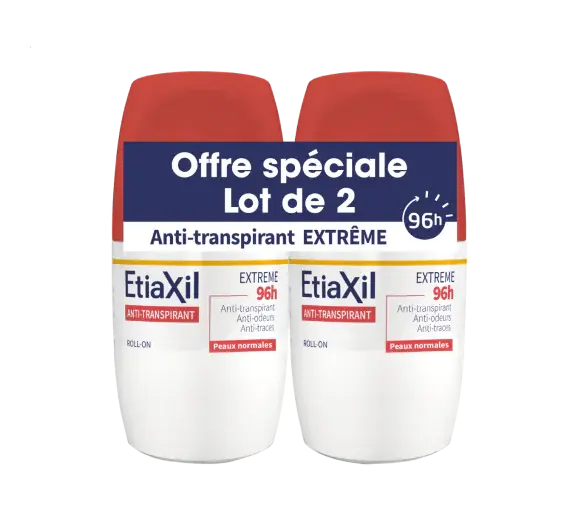 Cooper - Etiaxil roll-on anti-transpirant extrème 96h -  2x50ml Lariboisière Shop