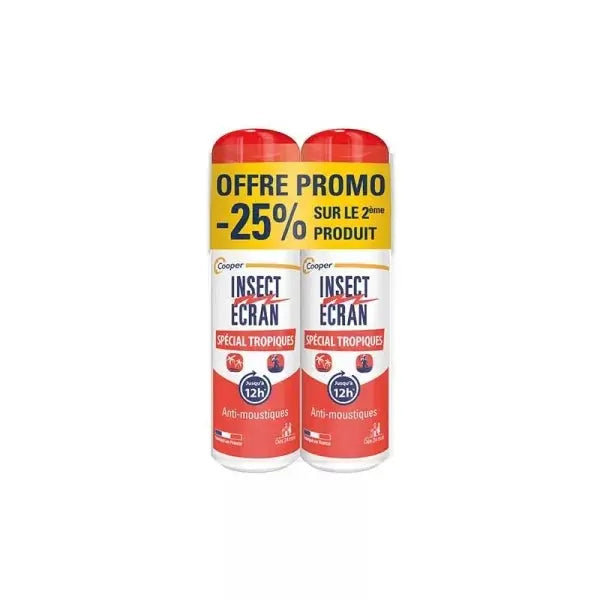 Cooper - Insect-Ecran Peau Tropique - 75ml x 2 Lariboisière Shop