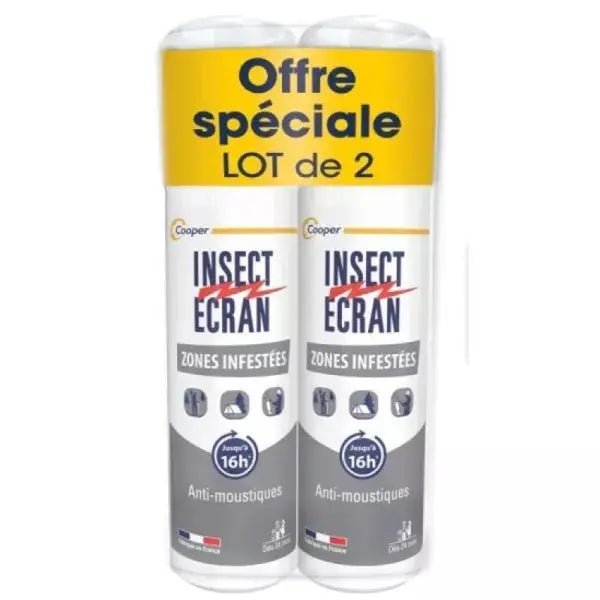 Cooper - Insect-Ecran Zone Infectées Adulte/Enfant - 100ml x 2 Lariboisière Shop