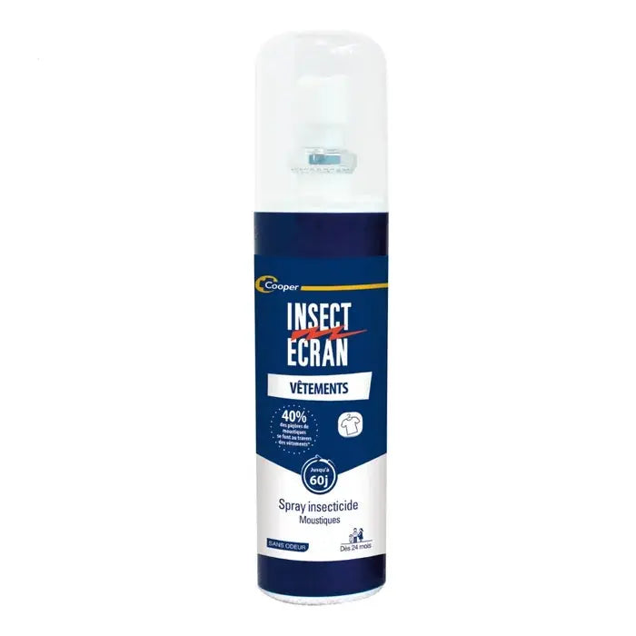 Cooper - Insect ecran VÊTEMENTS - Spray Insecticide Anti-Moustiques - Adultes et Enfants - 100ml Lariboisière Shop