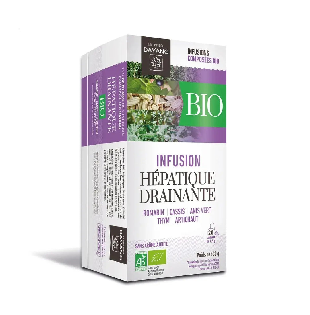 DAYANG Infusion Hépatique Drainante Bio – 20 sachets Lariboisière Shop