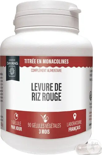 DAYANG Levure de Riz Rouge 2,9 mg – 90 gélules Lariboisière Shop