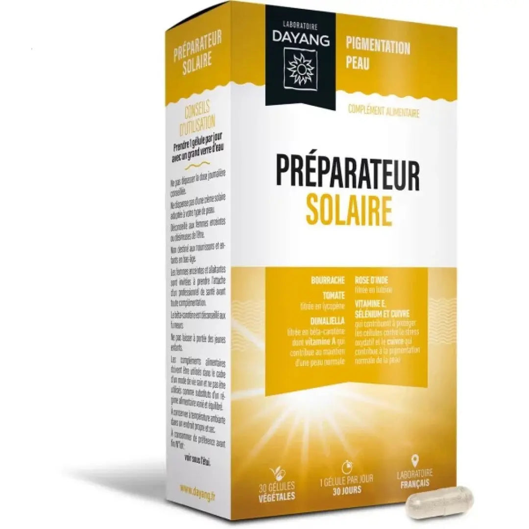 DAYANG Préparateur Solaire 3 en 1 – 30 gélules Lariboisière Shop