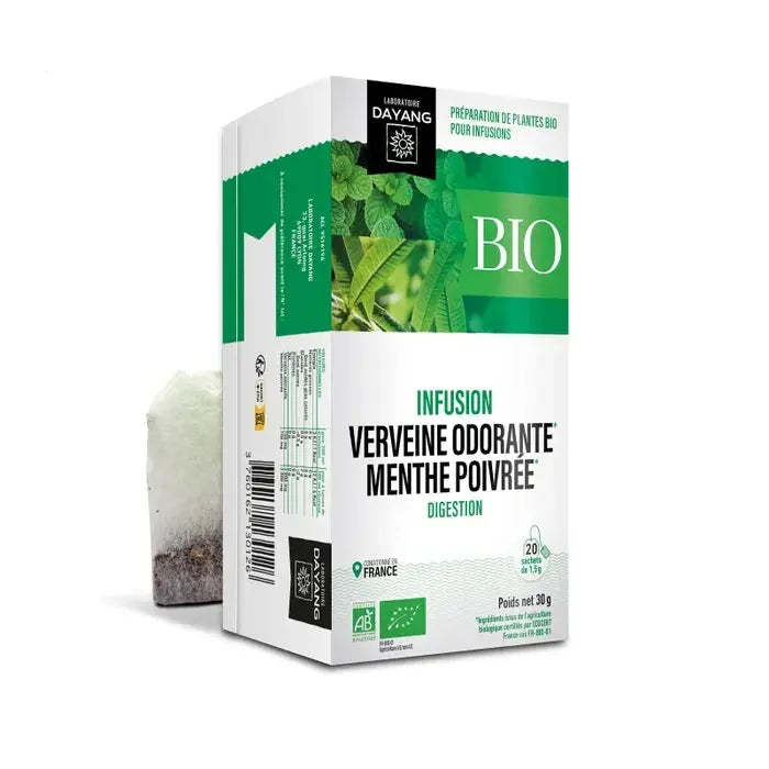 DAYANG Verveine Odorante & Menthe Poivrée Bio – 20 sachets Lariboisière Shop