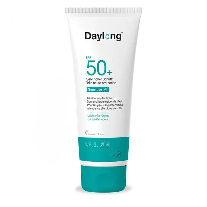 Daylong SENSITIVE - Crème-Gel Solaire Légère SPF50+ - Visage et Corps - Peaux Hypersensibles à Tendance Allergique - 100ml Lariboisière Shop
