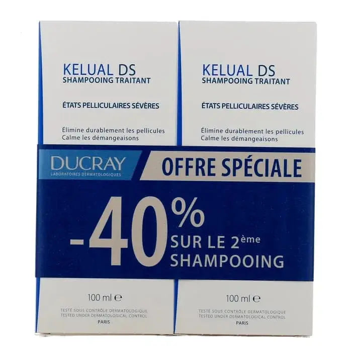 Ducray Duo Kelual DS Shampooing Traitant 2 × 100 ml Lariboisière Shop