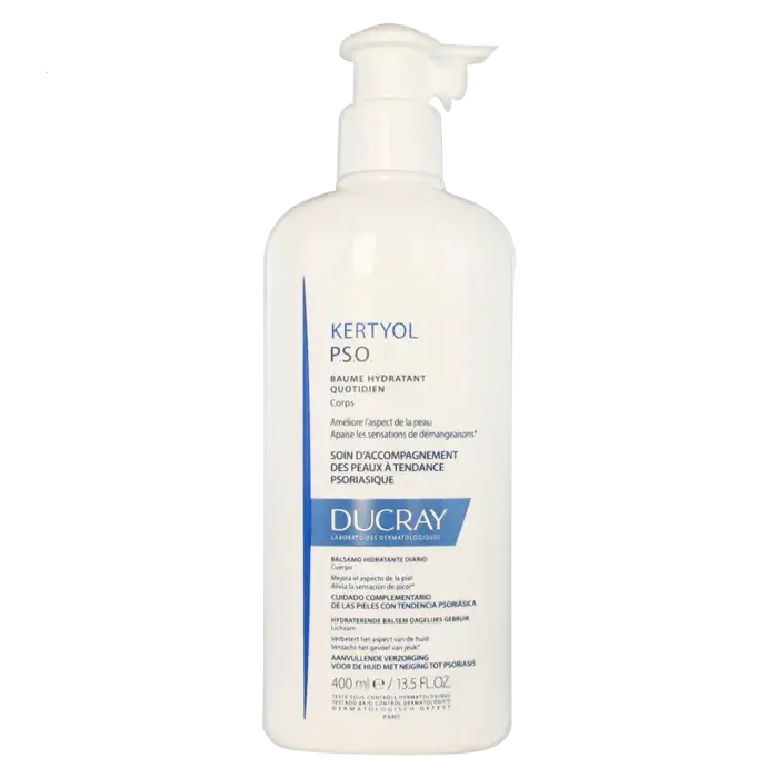 Ducray - KERTYOL PSO - Baume Hydratant Quotidien - Corps - Peaux à Tendance Psoriasique - 400ml Lariboisière Shop