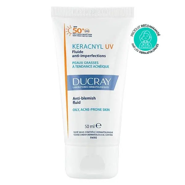 Ducray Keracnyl UV SPF50+ Fluide Anti-Imperfections 50 ml Lariboisière Shop